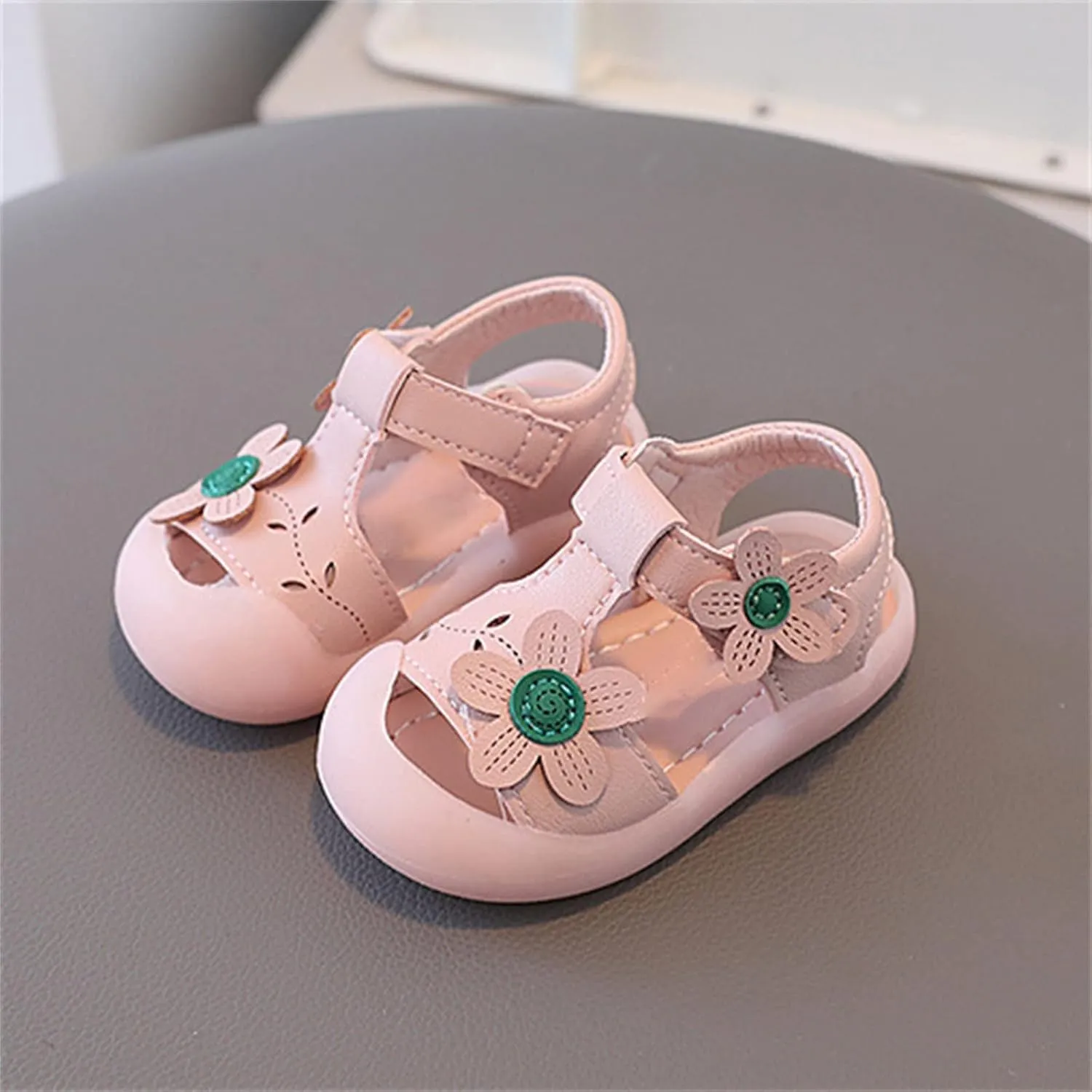2025 Toddler Baby Girl Shoes Trendy Summer Breathable Bag Head Sandals Girl Baby Soft Sole Sandals