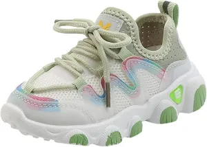 6 Wide Baby Soft Up Shoes Toddler Breathable Infant Kids Girls Lace Mesh Baby Shoes Baby Girl Light up Shoe