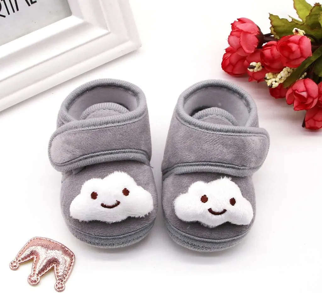 7 Toddler Girl Shoes Stars Girls Soft Sole Infant Boots Baby Shoes Warm Winter Plush Toddler Name Brand Shoes