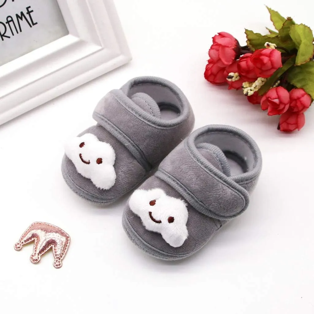 7 Toddler Girl Shoes Stars Girls Soft Sole Infant Boots Baby Shoes Warm Winter Plush Toddler Name Brand Shoes