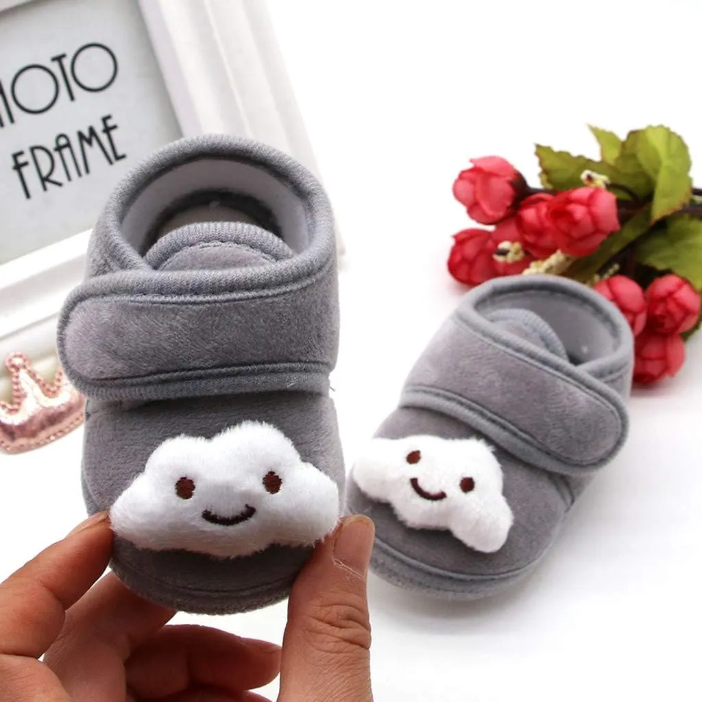 7 Toddler Girl Shoes Stars Girls Soft Sole Infant Boots Baby Shoes Warm Winter Plush Toddler Name Brand Shoes