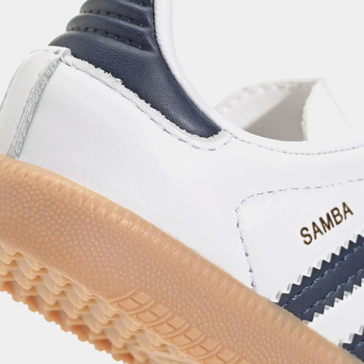 adidas Samba OG Infant Toddler Lifestyle Shoes (Cloud White/Night Indigo/Gum)