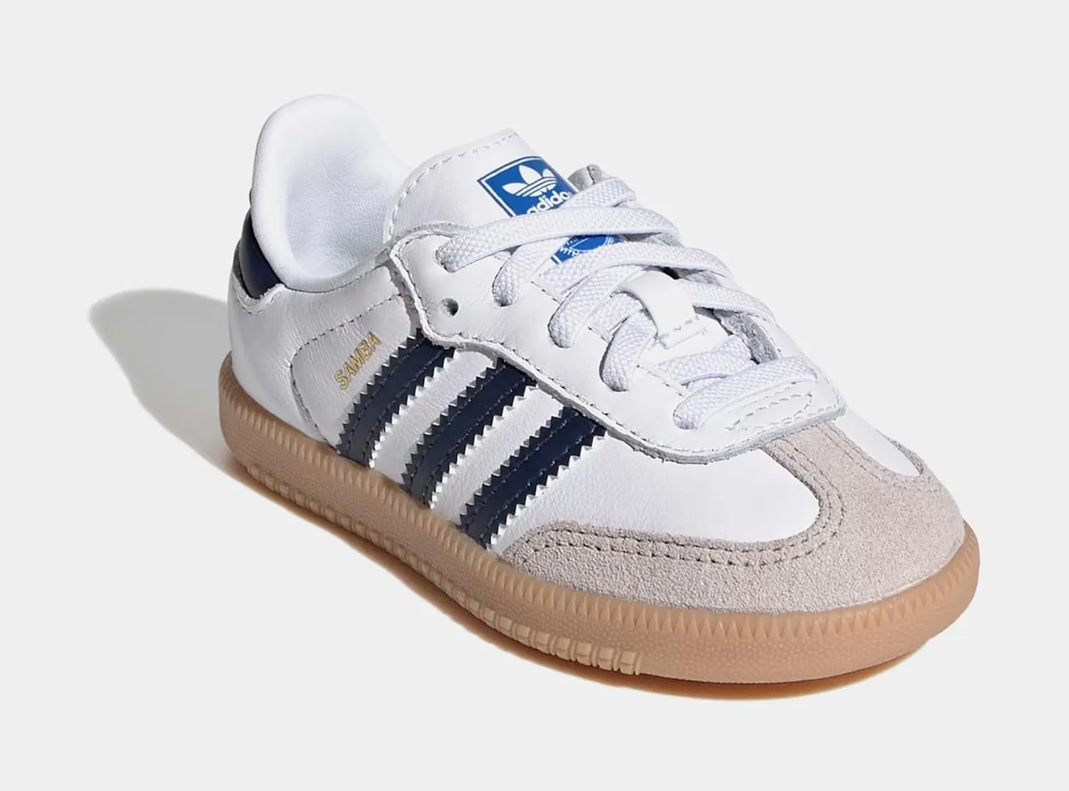 adidas Samba OG Infant Toddler Lifestyle Shoes (Cloud White/Night Indigo/Gum)