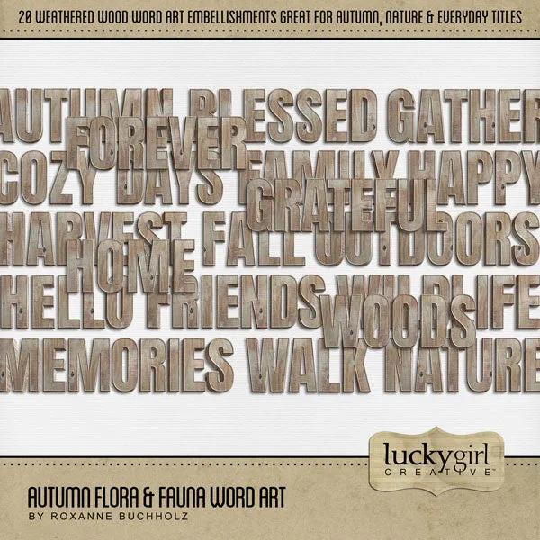 Autumn Flora & Fauna Mega Digital Scrapbook Bundle