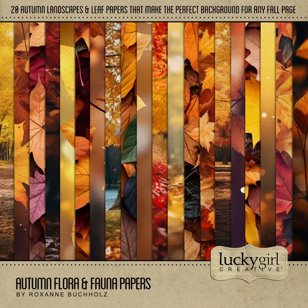 Autumn Flora & Fauna Mega Digital Scrapbook Bundle