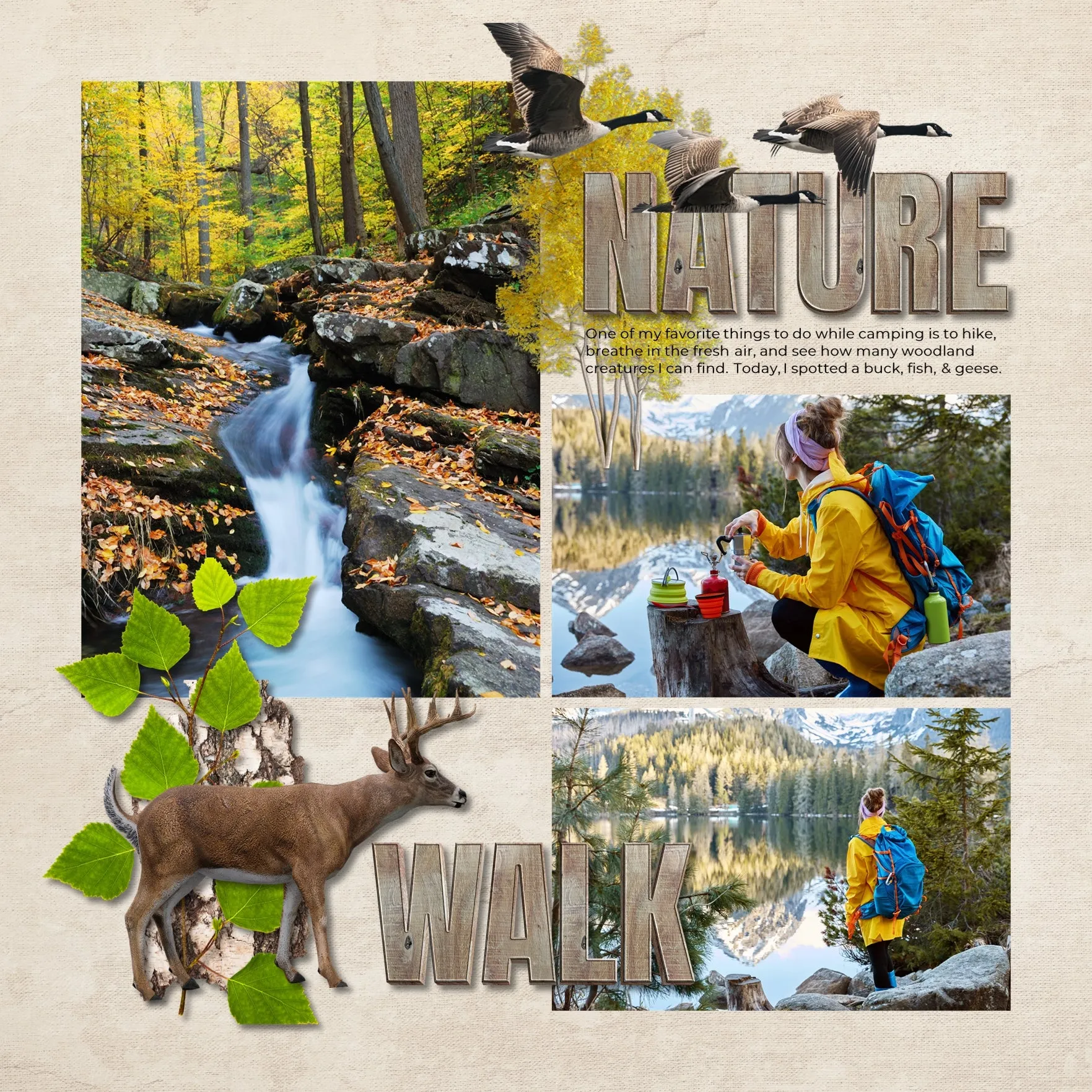 Autumn Flora & Fauna Mega Digital Scrapbook Bundle