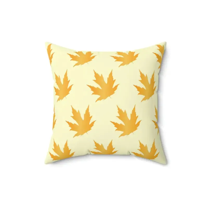 Autumn Maple Leaves Polyester Pillow for Cozy Fall Vibes