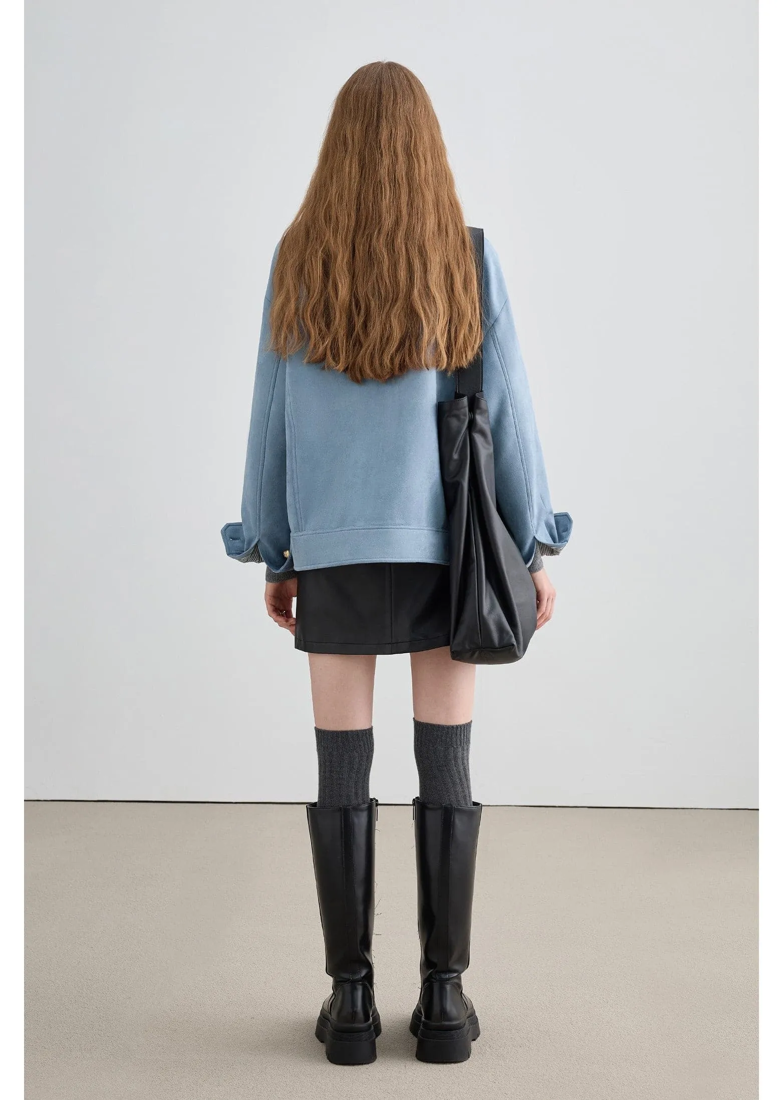 Autumn Retro Slim-Fit Suede Velvet Jacket