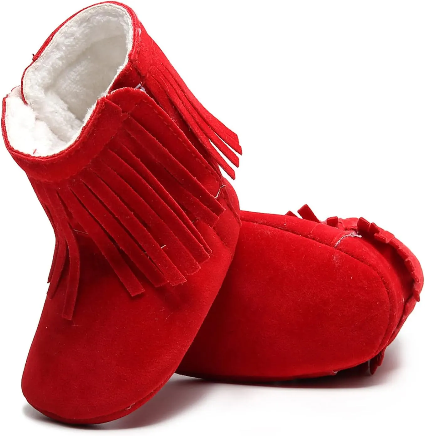 Baby Boot Soft Sole Soft Infant First Cotton Plush Girls Snow Shoes Tassels Boots Walkers Baby Warm Baby Shoes Boy Shoes Size 12