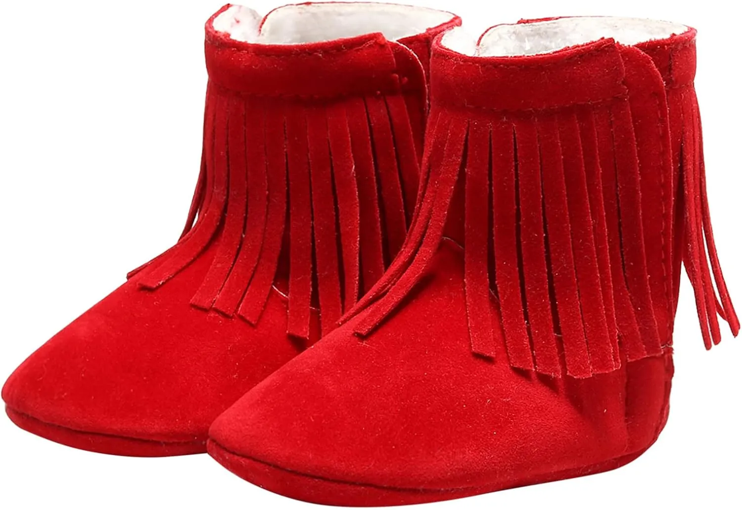 Baby Boot Soft Sole Soft Infant First Cotton Plush Girls Snow Shoes Tassels Boots Walkers Baby Warm Baby Shoes Boy Shoes Size 12