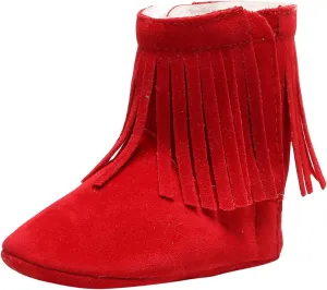 Baby Boot Soft Sole Soft Infant First Cotton Plush Girls Snow Shoes Tassels Boots Walkers Baby Warm Baby Shoes Boy Shoes Size 12