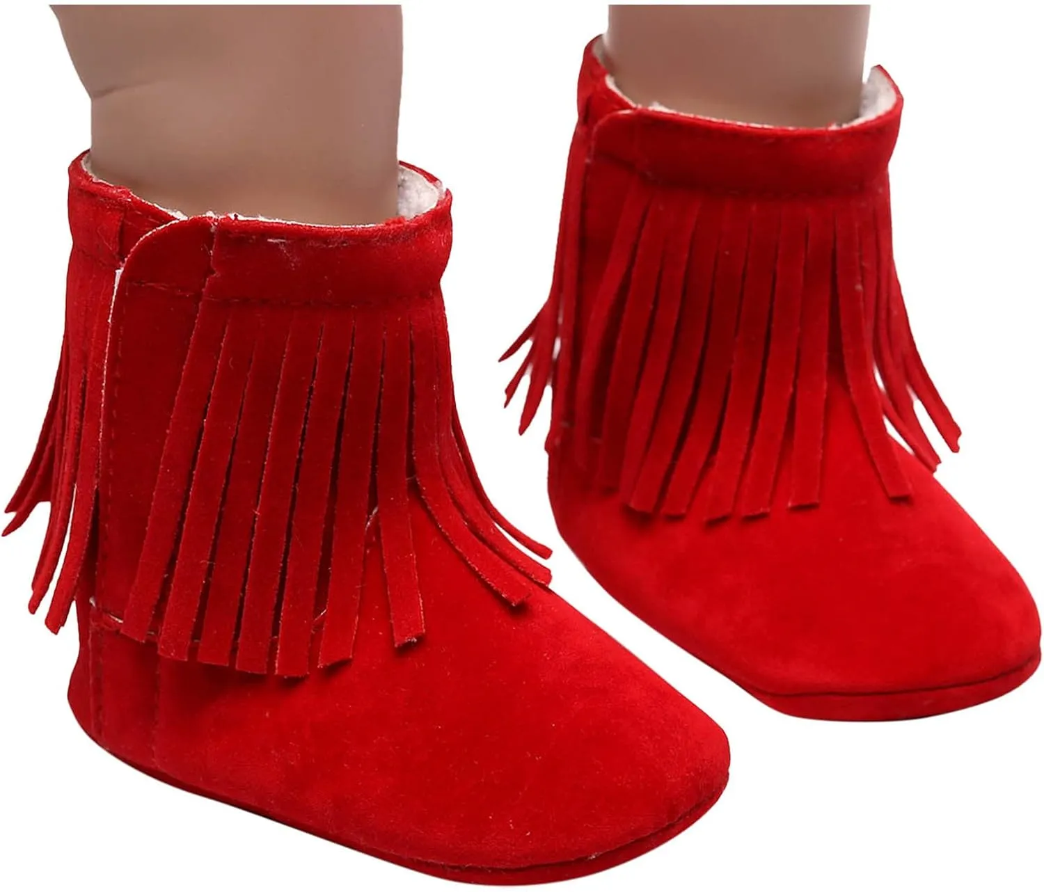 Baby Boot Soft Sole Soft Infant First Cotton Plush Girls Snow Shoes Tassels Boots Walkers Baby Warm Baby Shoes Boy Shoes Size 12