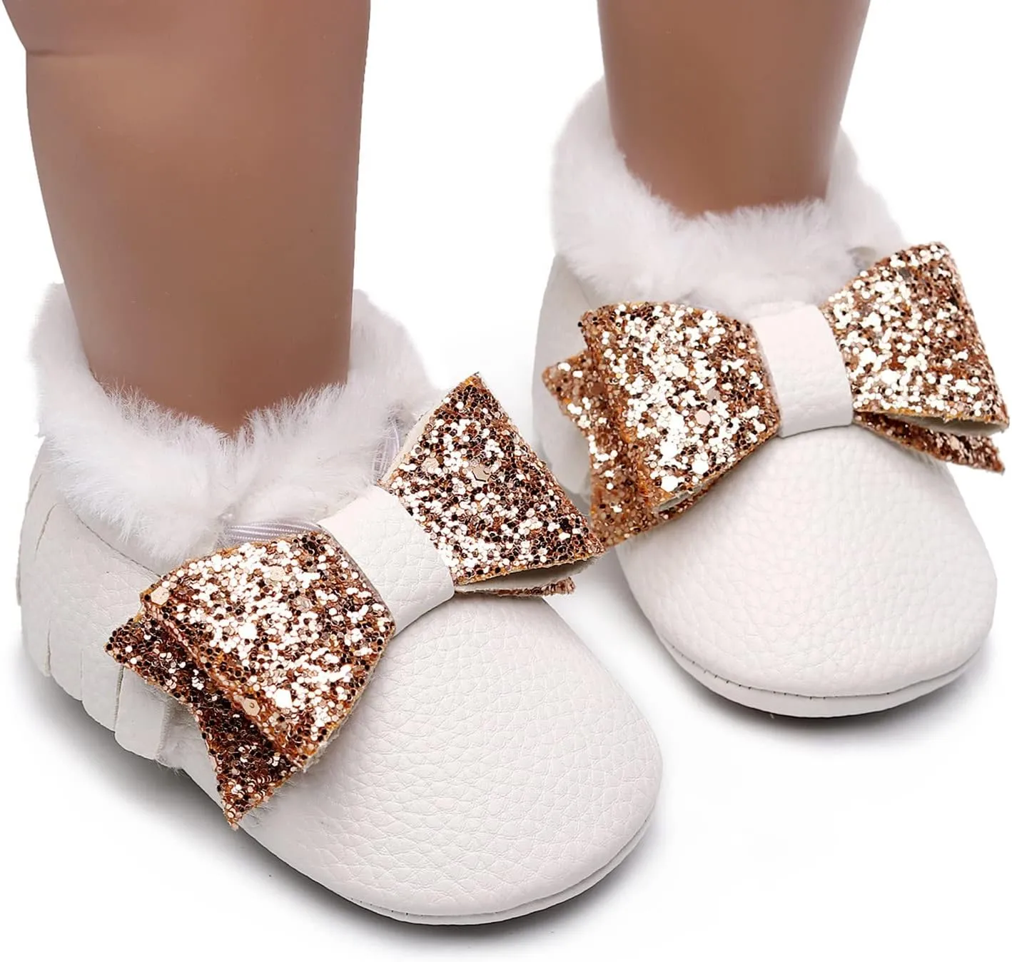 Baby Booties Winter Snow Boots Baby Shoes Cute Anti-Slip Soft Sole Warm Indoor Outoor Shoes First Walker Crib Shoes