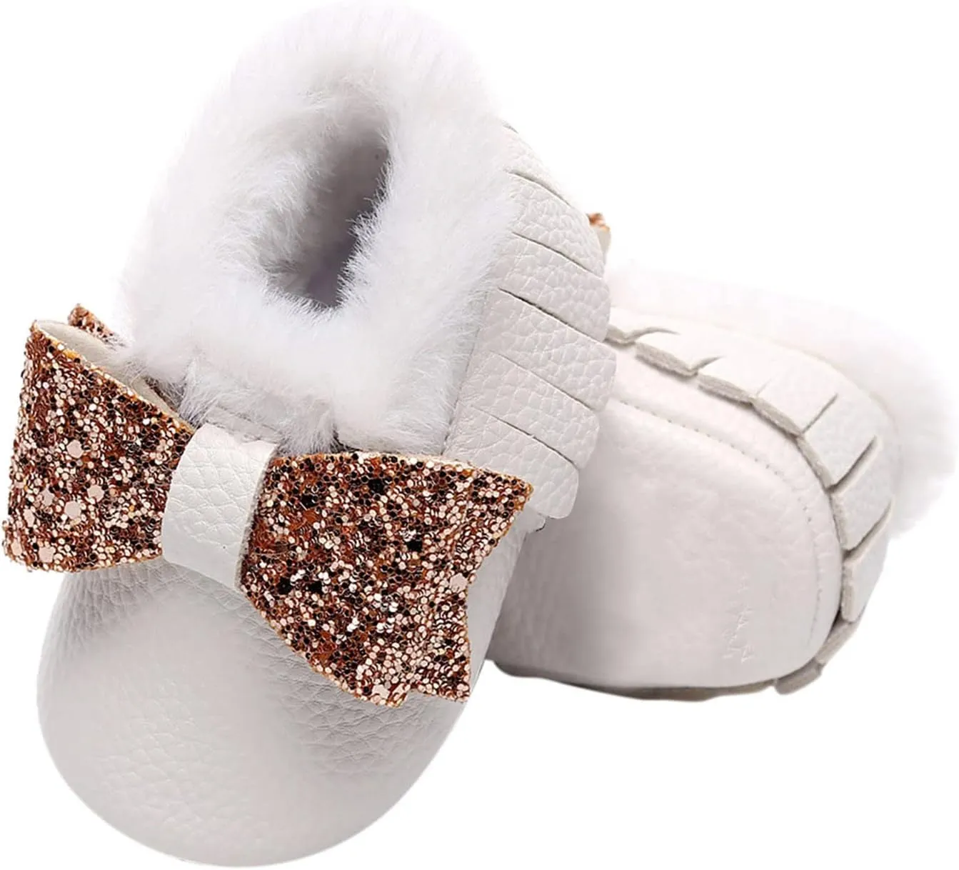 Baby Booties Winter Snow Boots Baby Shoes Cute Anti-Slip Soft Sole Warm Indoor Outoor Shoes First Walker Crib Shoes