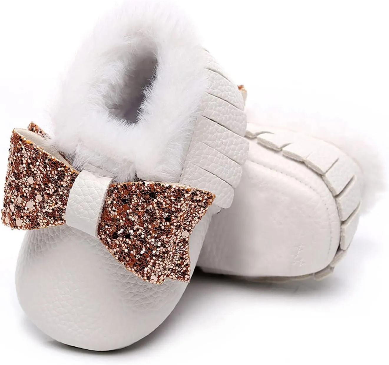 Baby Booties Winter Snow Boots Baby Shoes Cute Anti-Slip Soft Sole Warm Indoor Outoor Shoes First Walker Crib Shoes