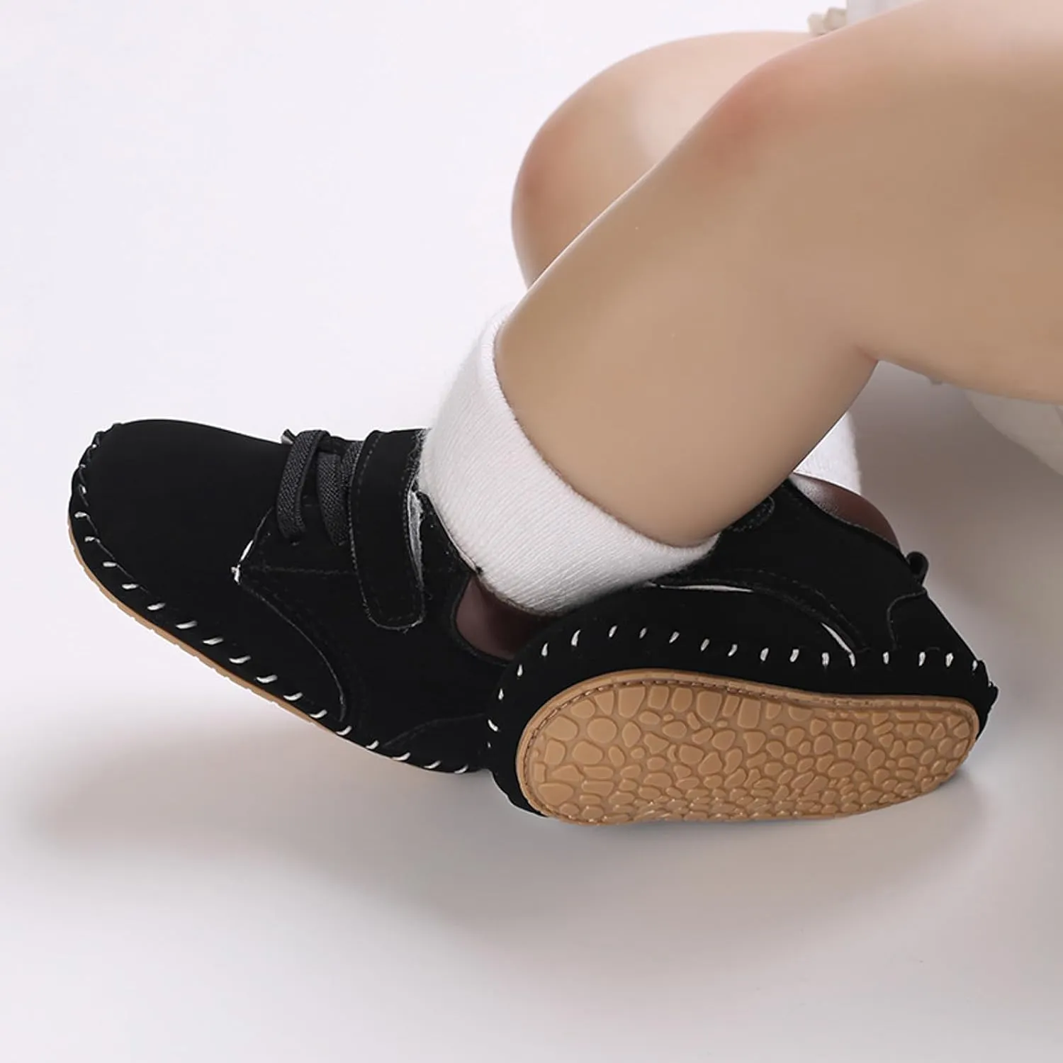 Baby Boy Girl High-Top Ankle Shoes Non Slip Soft Sole Infant Toddler Comfortable Prewalker First Walking Sneakers
