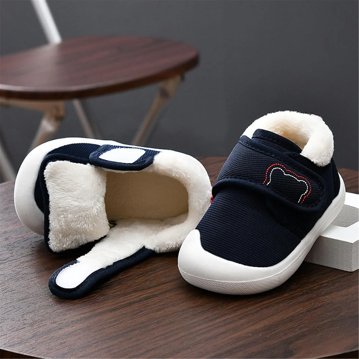 Baby Boy Girl Sneakers Winter Soft Sole Non Slip Padded Cotton Shoes Lightweight Toddler Shoes