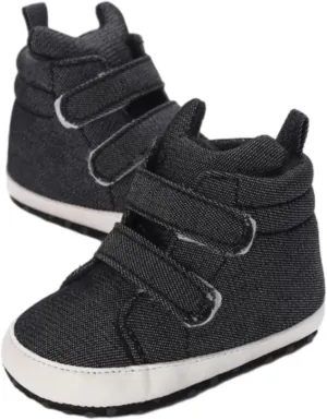 Baby Boy Sneakers Shoes Toddler Baby Boys Girls High Tops Ankle Sneakers Soft Anti Slip Sole First Walking Shoes