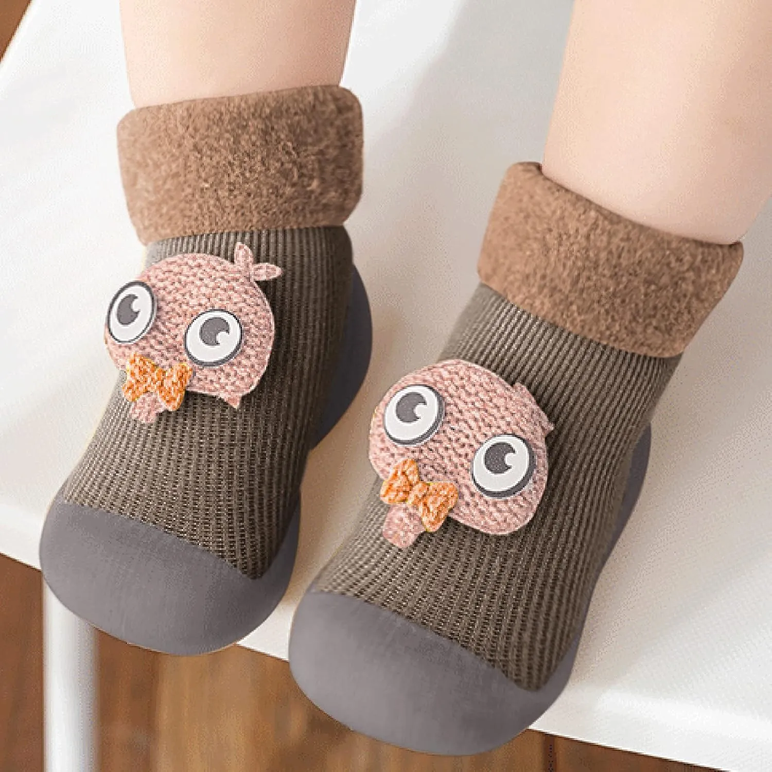 Baby Boy Toddler Shoes Sole Socks Solid Girls Baby Kids Rubber Boys Warm Soft Knit Stocking Toddler Shoe 9 Boy
