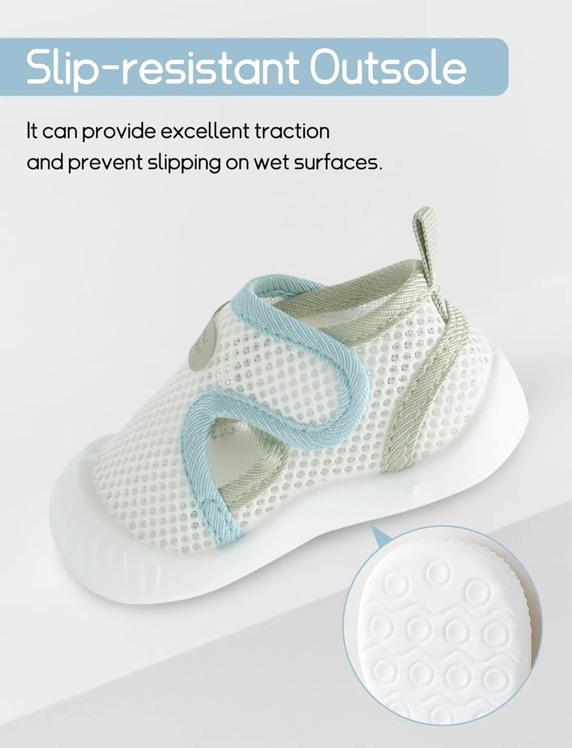 Baby Boys Girls Breathable Non-Skid Shoes First Walking Shoes Soft Rubber Sole Slipper Sneaker