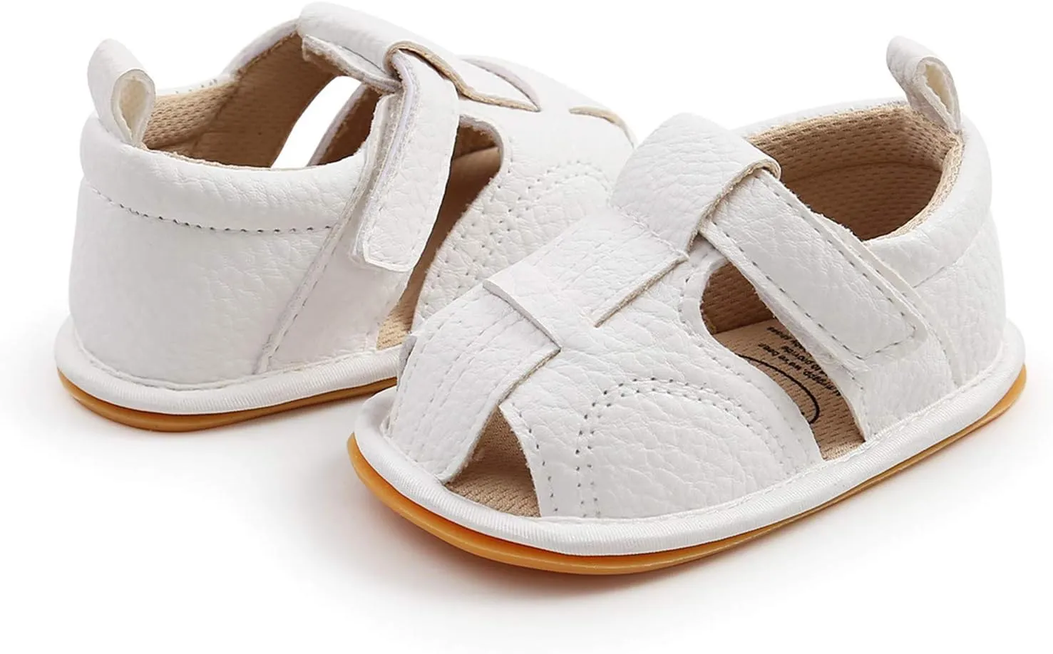Baby Boys Girls Cotton Shoes Toddler Flat Bottom Non-Slip Soft Walking Sandals Slip-on Style Shoes