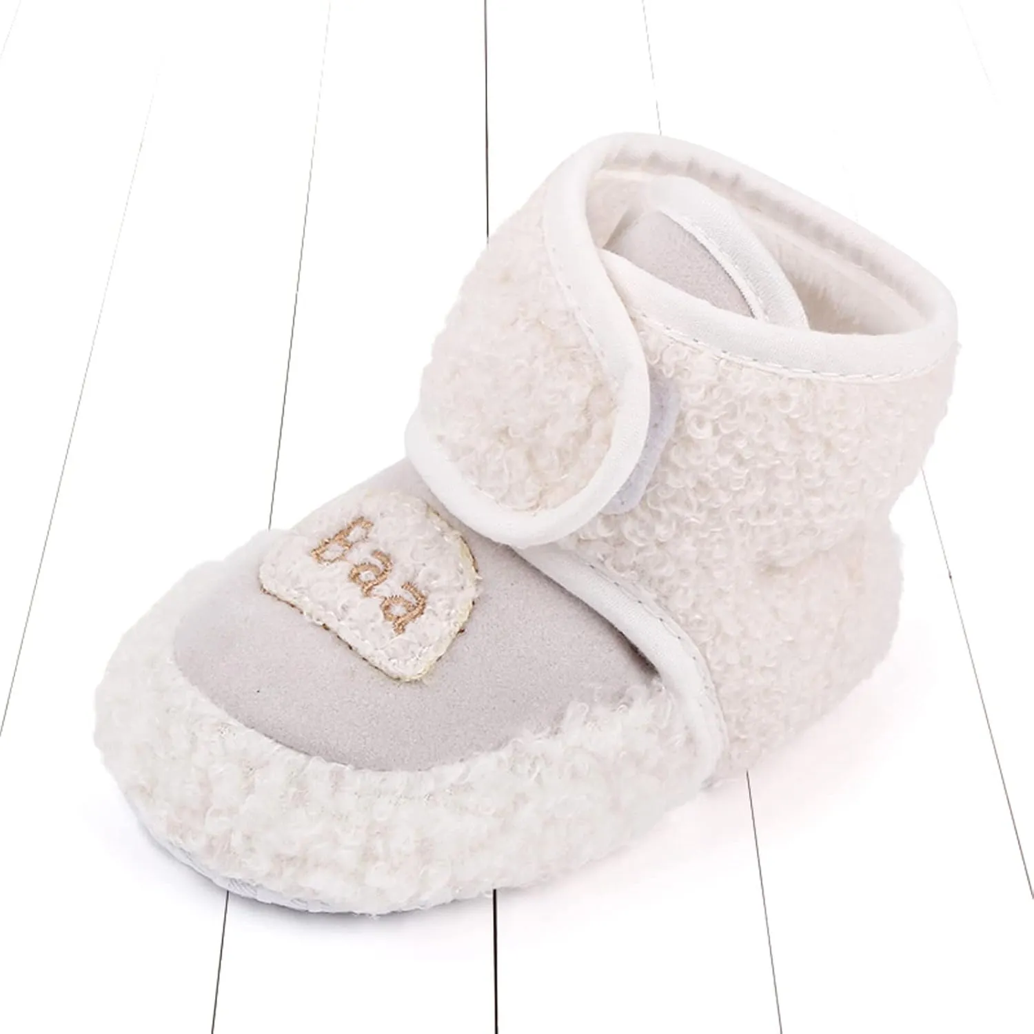 Baby Boys Girls Flat Boots, Non Slip Soft Sole Short Tube Fall Winter Shoes for First Walking