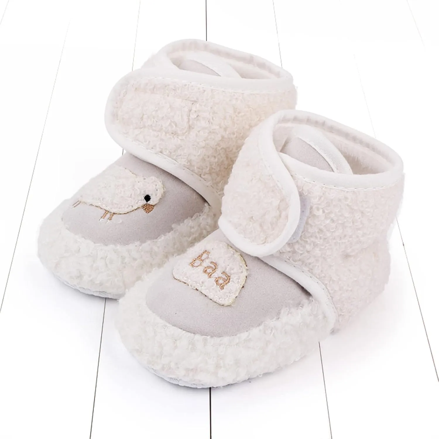 Baby Boys Girls Flat Boots, Non Slip Soft Sole Short Tube Fall Winter Shoes for First Walking