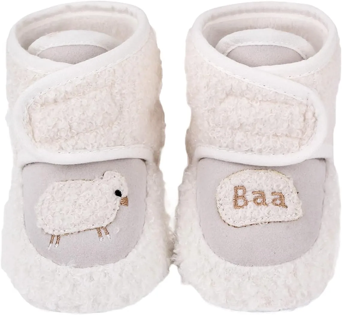 Baby Boys Girls Flat Boots, Non Slip Soft Sole Short Tube Fall Winter Shoes for First Walking
