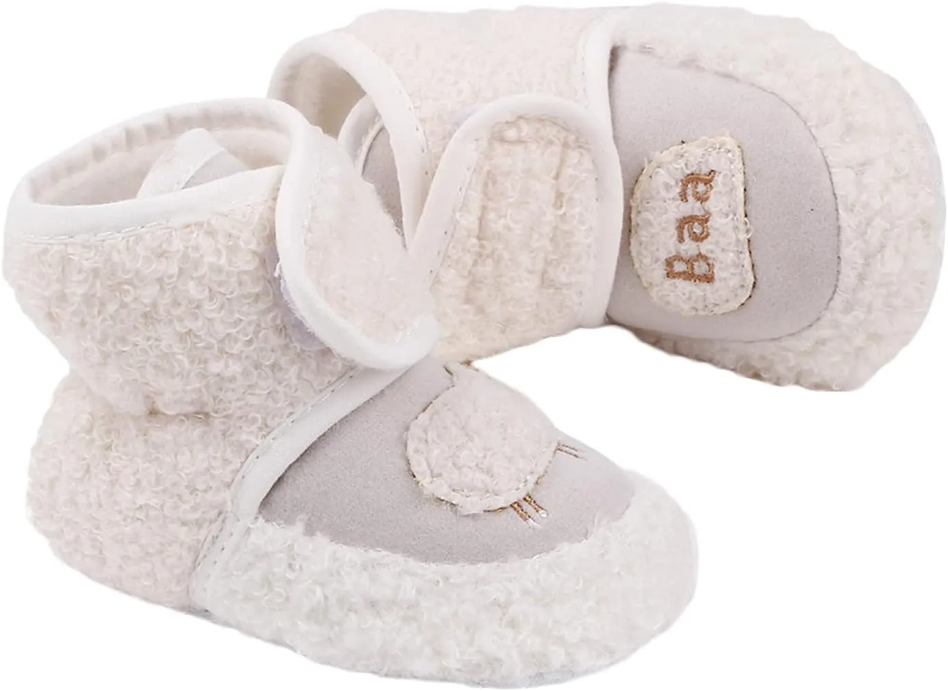 Baby Boys Girls Flat Boots, Non Slip Soft Sole Short Tube Fall Winter Shoes for First Walking