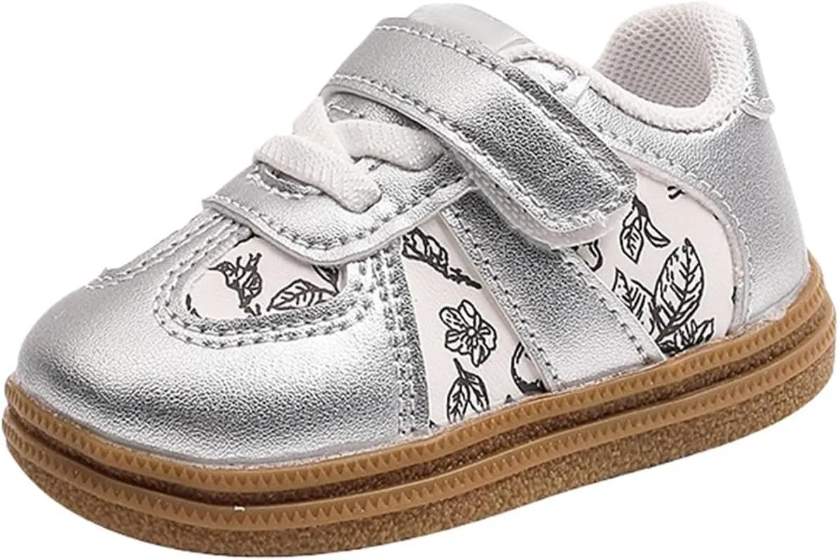 Baby Boys Girls High Top Ankle PU Leather Sneakers Soft Rubber Sole Infant Newborn Anti-Slip Wedding Dress Shoes