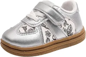 Baby Boys Girls High Top Ankle PU Leather Sneakers Soft Rubber Sole Infant Newborn Anti-Slip Wedding Dress Shoes