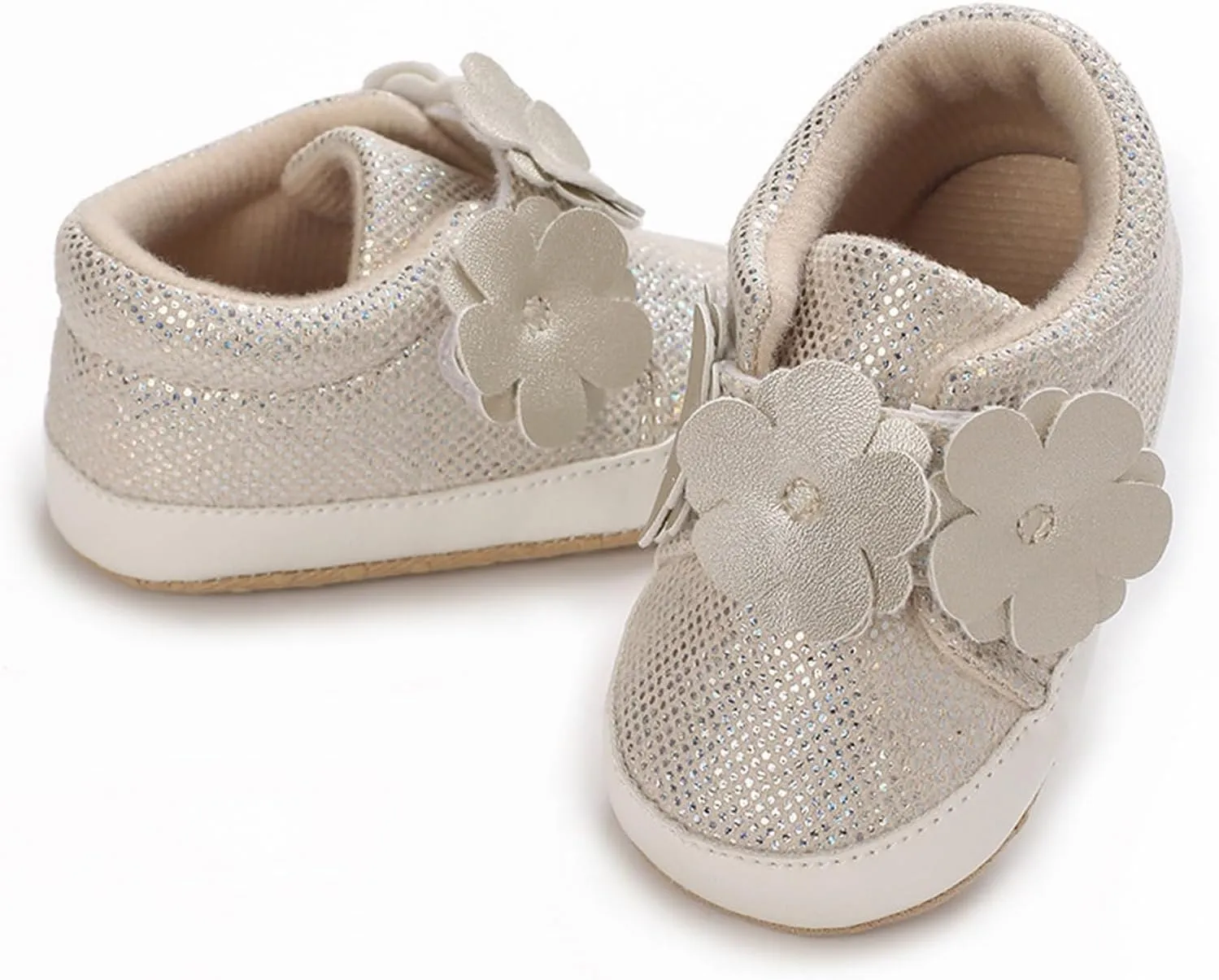 Baby Boys Girls High Top Sneakers Soft Soles Flower Strap Anti-Slip Ankle Shoes Toddler Comfort Casual Running Shoes