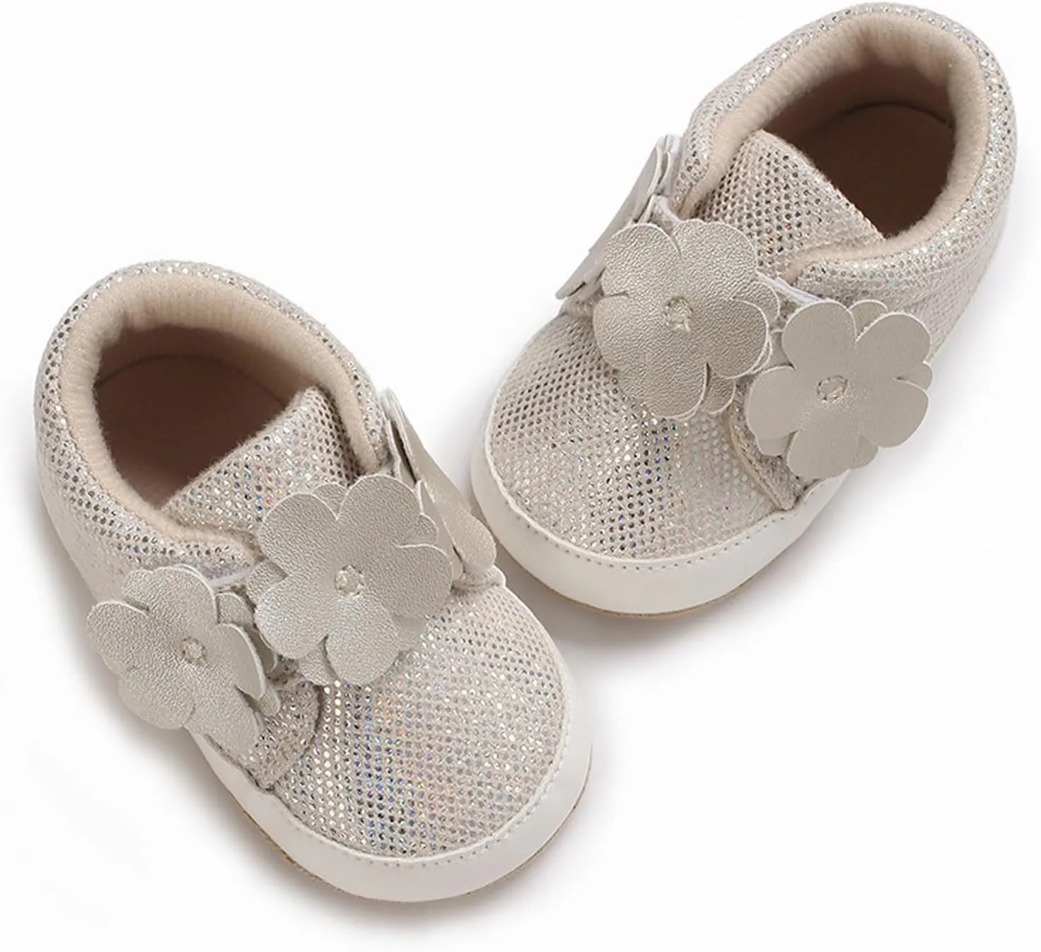 Baby Boys Girls High Top Sneakers Soft Soles Flower Strap Anti-Slip Ankle Shoes Toddler Comfort Casual Running Shoes