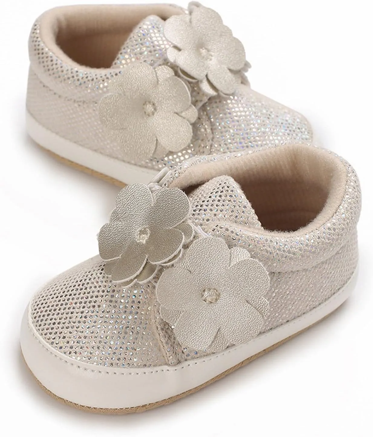 Baby Boys Girls High Top Sneakers Soft Soles Flower Strap Anti-Slip Ankle Shoes Toddler Comfort Casual Running Shoes