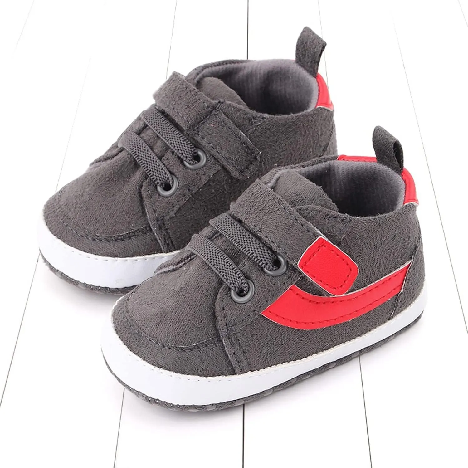 Baby Boys Girls High Tops Ankle Sneakers Infant Toddler Prewalker Newborn Soft Anti-Slip Sole occasins Shoes