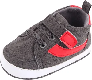 Baby Boys Girls High Tops Ankle Sneakers Infant Toddler Prewalker Newborn Soft Anti-Slip Sole occasins Shoes