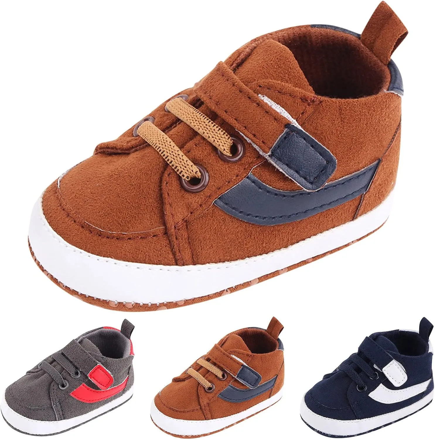 Baby Boys Girls High Tops Ankle Sneakers Infant Toddler Prewalker Newborn Soft Anti-Slip Sole occasins Shoes