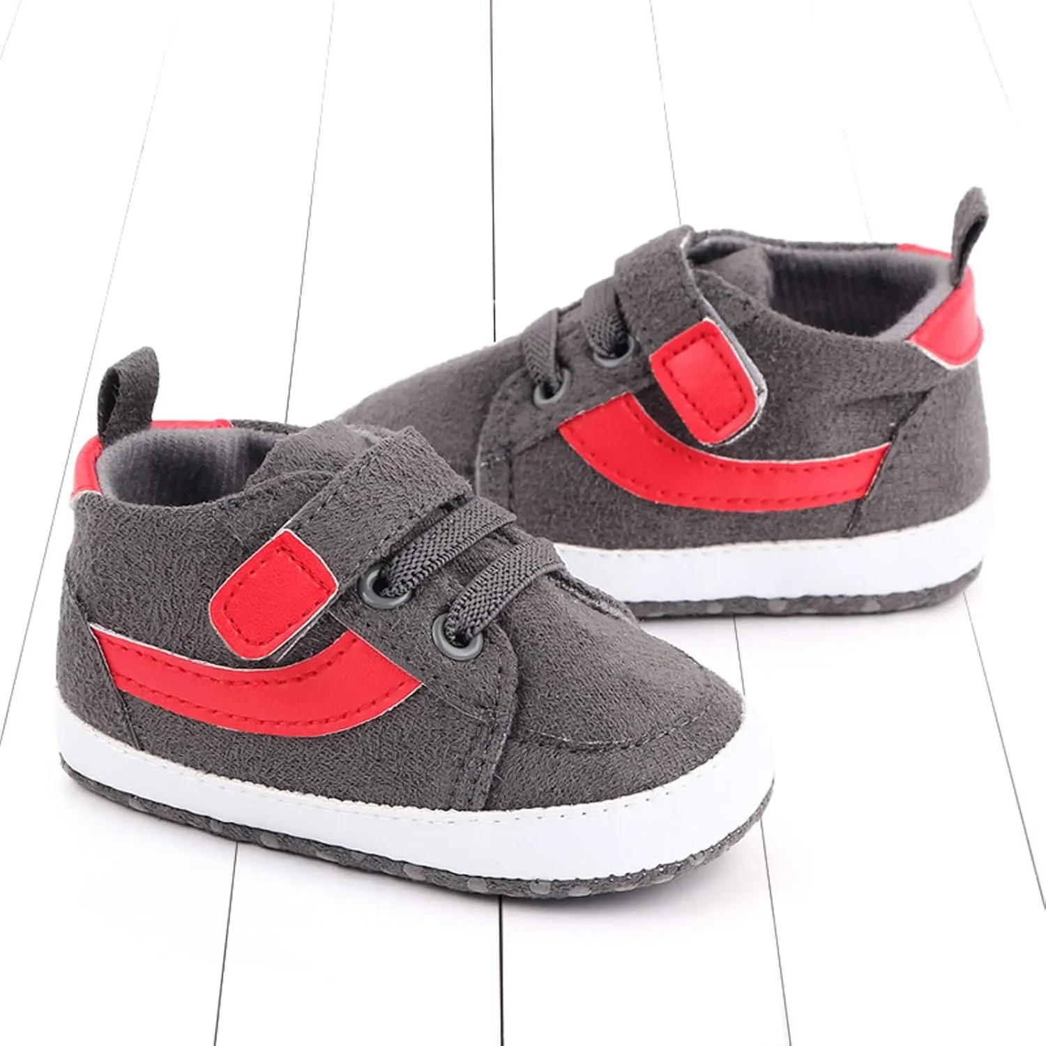 Baby Boys Girls High Tops Ankle Sneakers Infant Toddler Prewalker Newborn Soft Anti-Slip Sole occasins Shoes