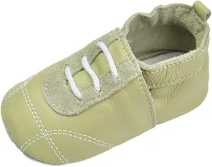 Baby Boys Girls occasin Slippers, Soft Sole Leather Anti-Slip Walking rib Shoes for Infant House Shoes for Boys