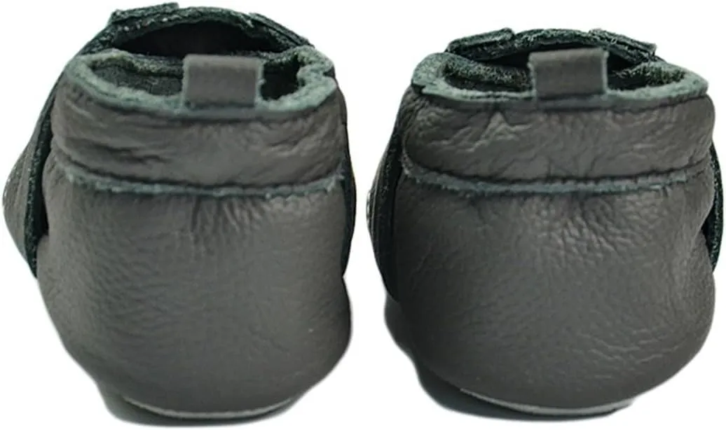Baby Boys Girls occasin Slippers, Soft Sole Leather Anti-Slip Walking rib Shoes for Infant Toddler Pre-alker