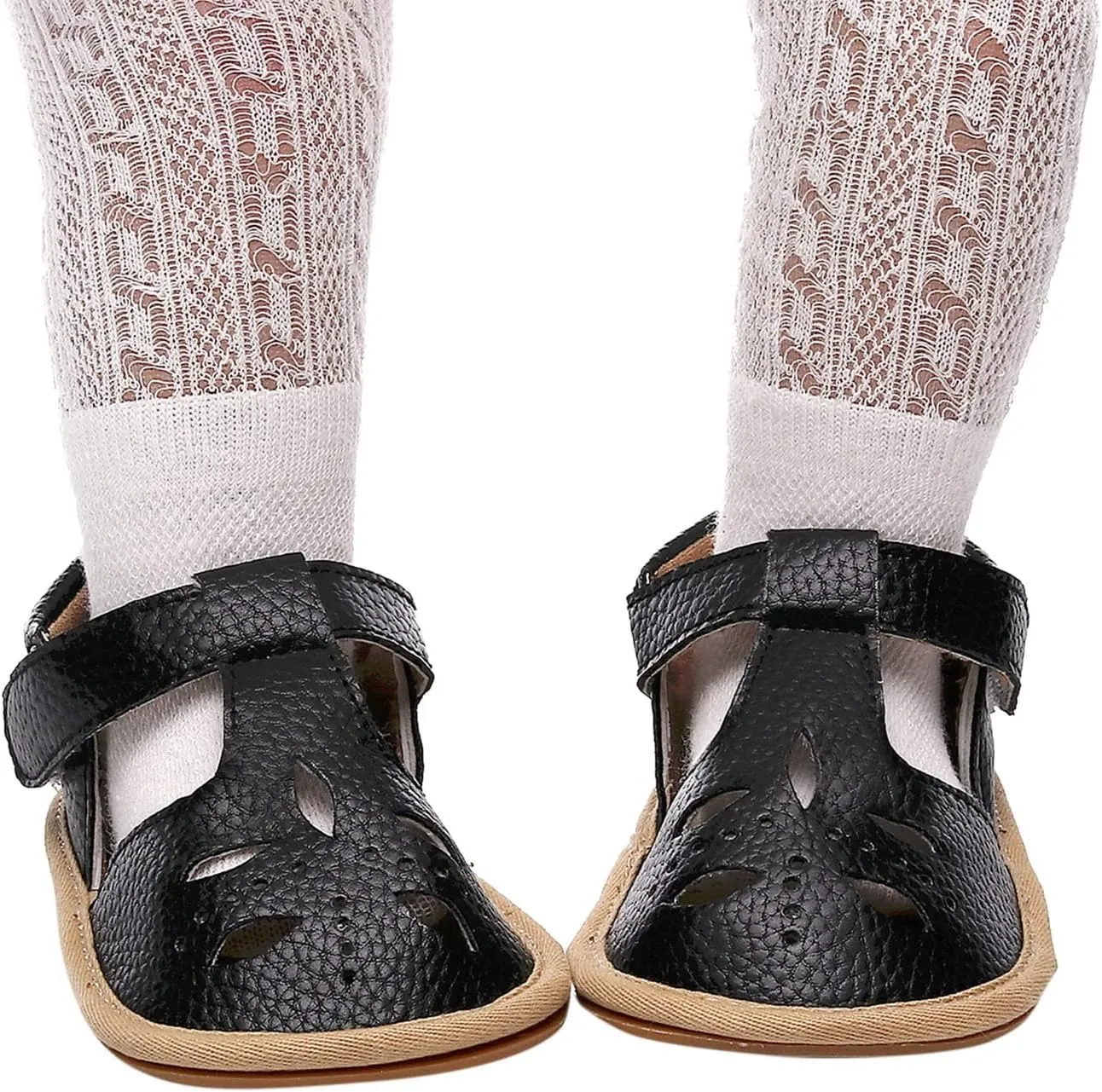 Baby Boys Girls Sandals PU Leather Soft Anti-Slip Rubber Sole Infant Summer Outdoor Shoes Toddler First