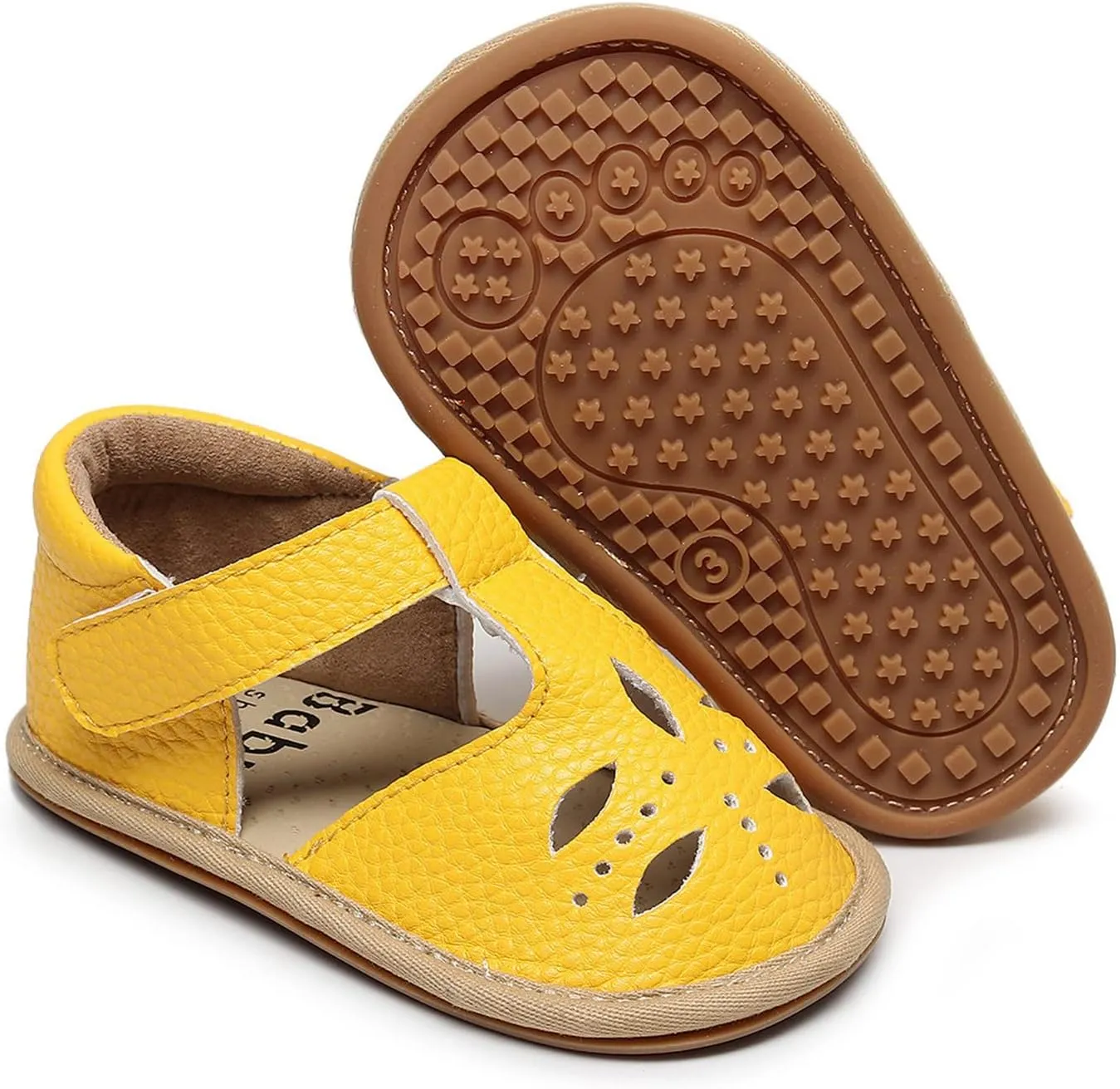 Baby Boys Girls Sandals PU Leather Soft Anti-Slip Rubber Sole Infant Summer Outdoor Shoes Toddler First