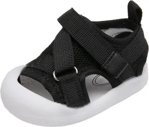 Baby Boys Girls Sports Sandals Lightweight Anti-Slip Rubber Sole Beach Aquatic Water Shoes Toddler First Walking Shoe