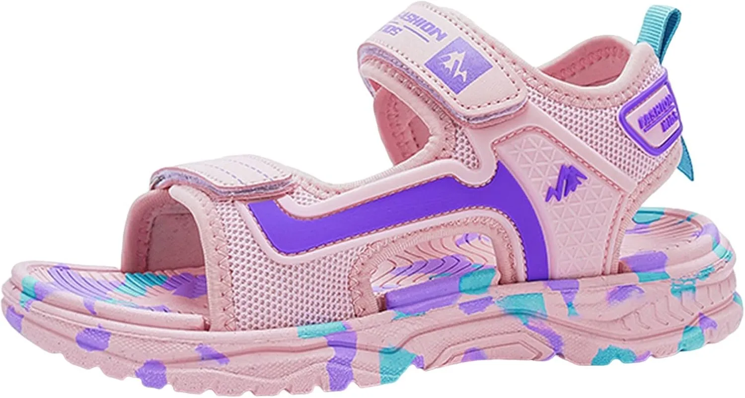 Baby Boys Girls Toddler Summer Shoes Sandals Outdoor Beach Anti-Slip Lightweight Soft Sole (Pink, 11.5 Little Child)