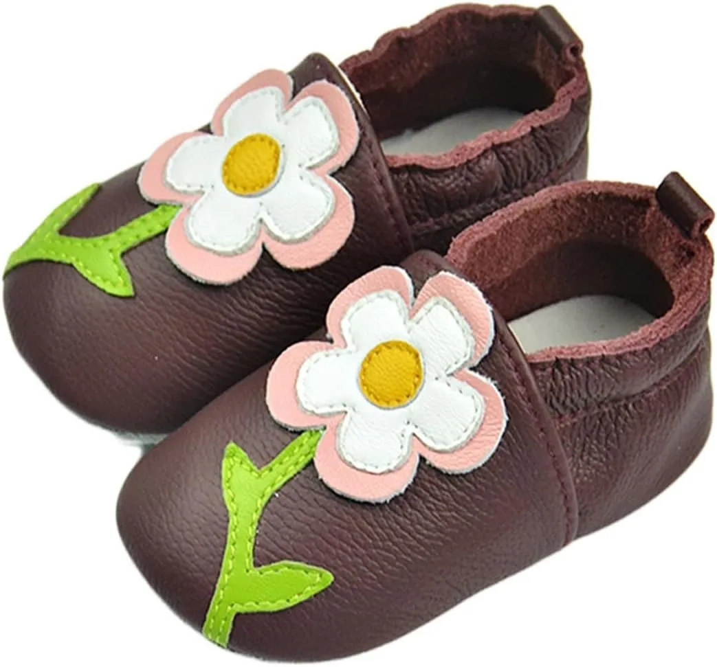 Baby Boys Girls Unisex Soft Soles Anti Slip rib Shoes Cute artoon First Walking Slippers for Infant Toddler Baby Footie