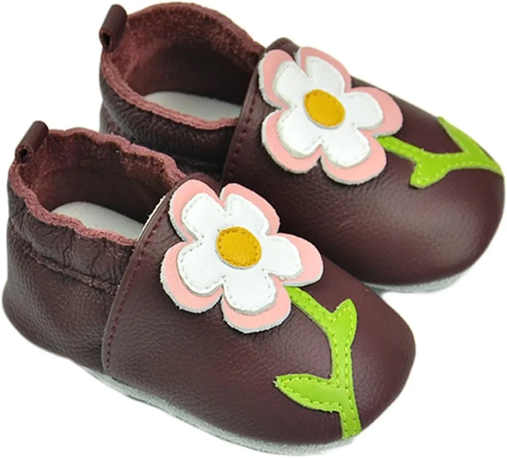 Baby Boys Girls Unisex Soft Soles Anti Slip rib Shoes Cute artoon First Walking Slippers for Infant Toddler Baby Footie
