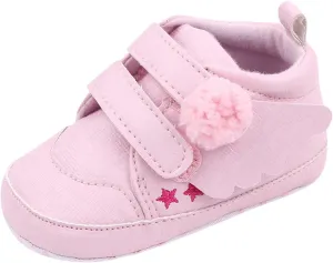 Baby Boys Girls Wing First Walking Ankle Boots, Infant Soft Sole Sneakers Fashion High-Top Ankle Length Shoes