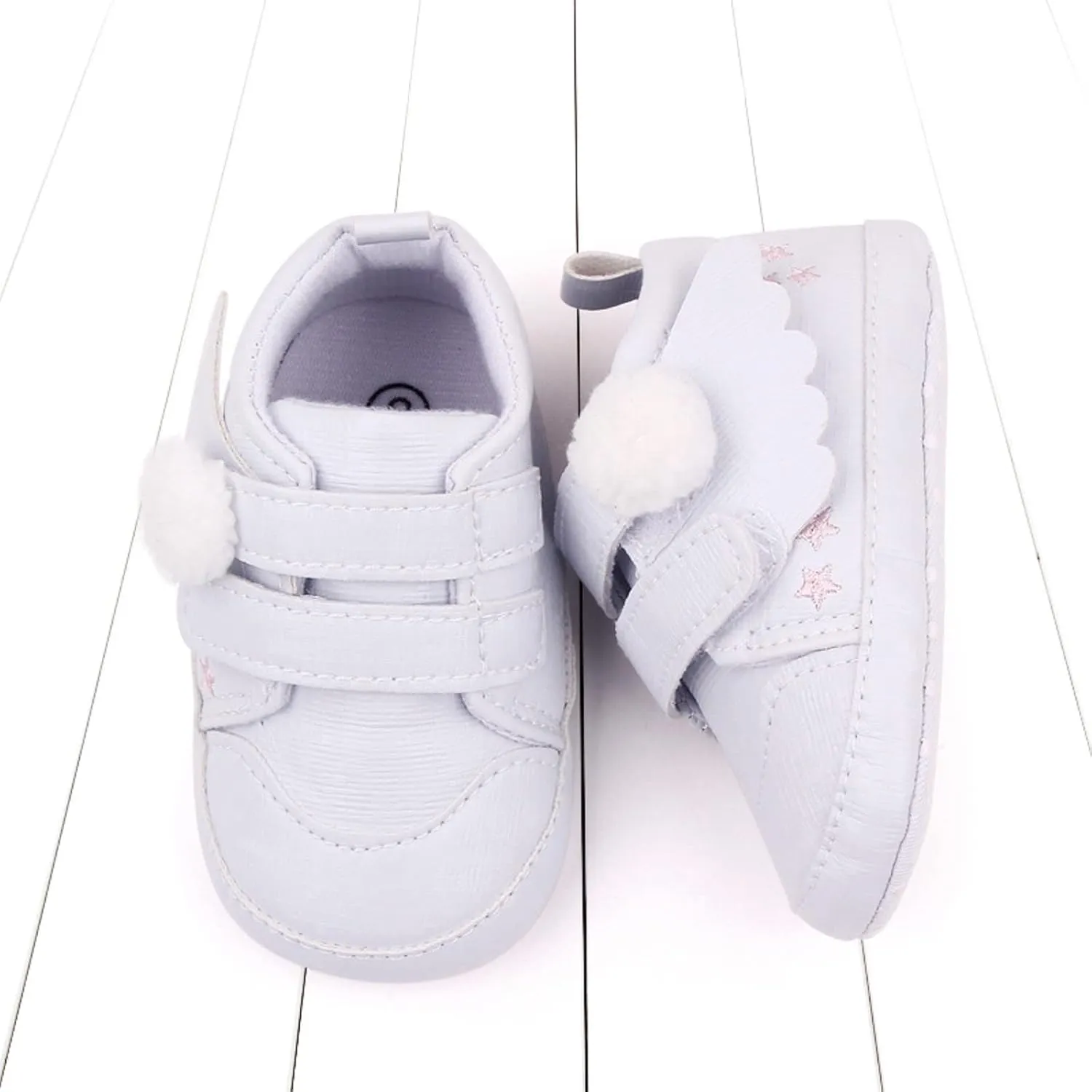 Baby Boys Girls Wing First Walking Ankle Boots, Infant Soft Sole Sneakers Fashion High-Top Ankle Length Shoes