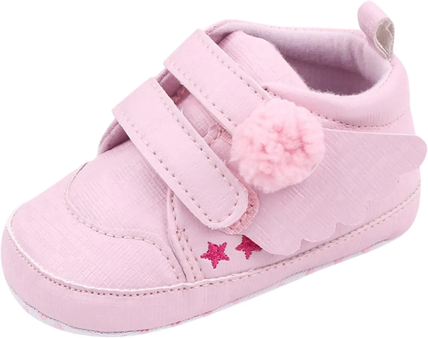 Baby Boys Girls Wing First Walking Ankle Boots, Infant Soft Sole Sneakers Fashion High-Top Ankle Length Shoes
