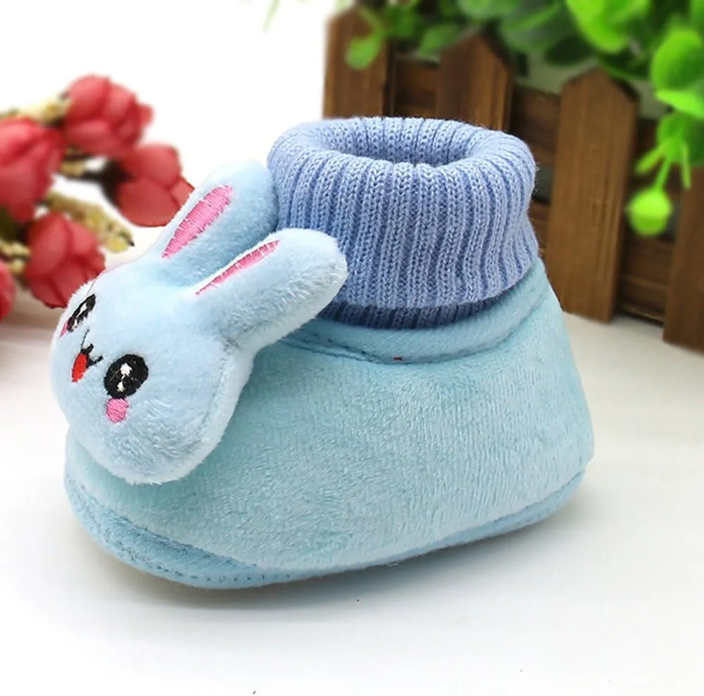 Baby Cartoon Rabbit Cotton Shoes Toddler Prewalker Infant Soft Rabbit Sole Baby Shoes